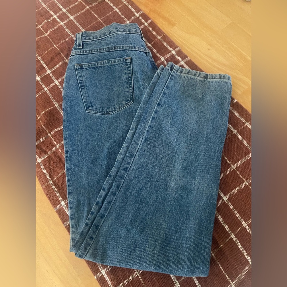 Gitano Vintage Mom Jeans 14 Average Womens Blue High Waist Stone Wash L065-051